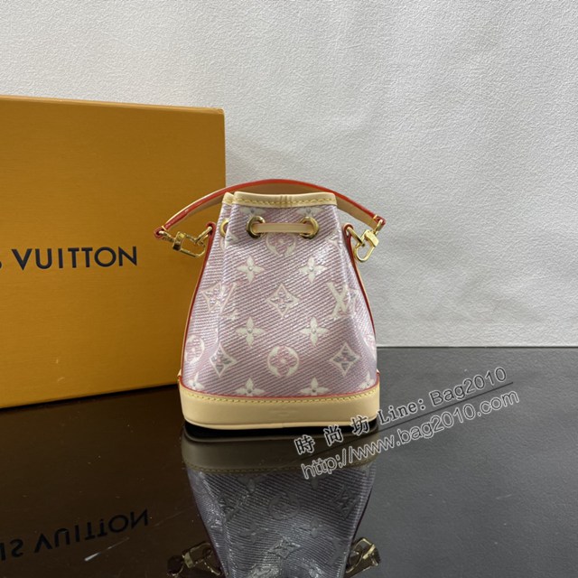 Lv路易威登2023專櫃新款Nano Noé手袋 LV迷你肩背女包水桶包 M82427 ydh5174